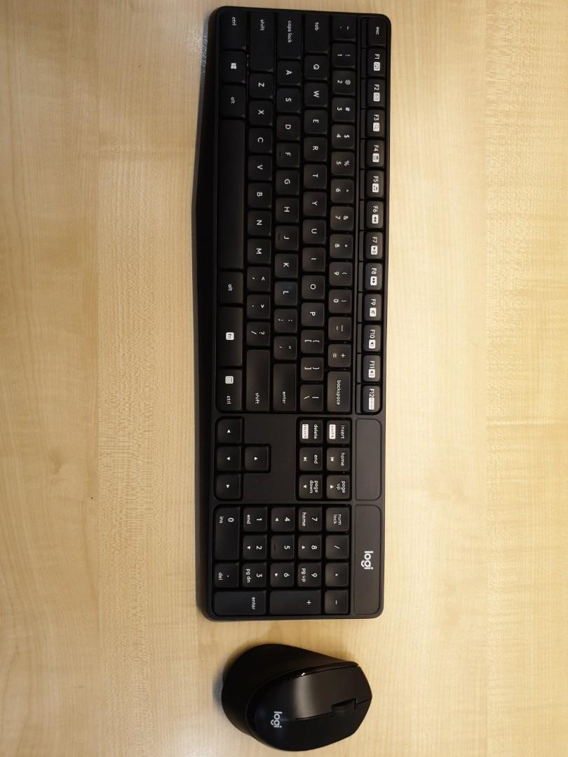 Logi keyboard and mouse set computers tech parts accessories