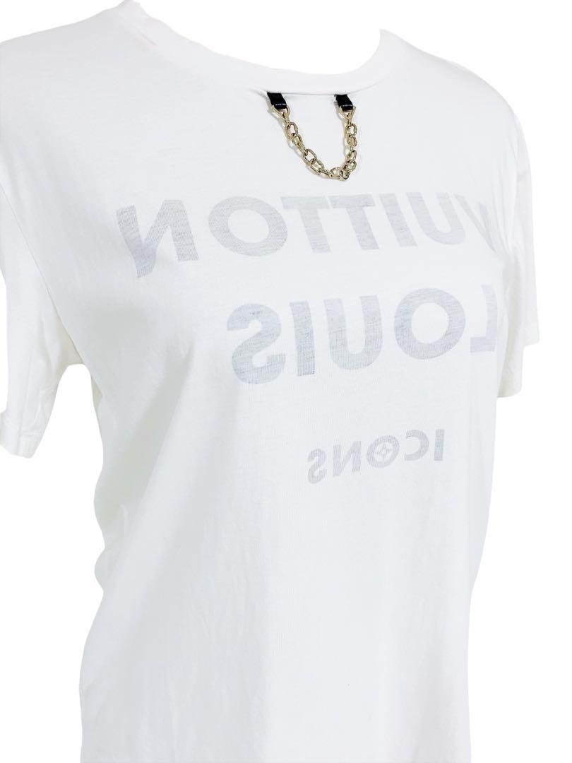 Louis Vuitton Icons Shirt in White, Luxury, Apparel on Carousell