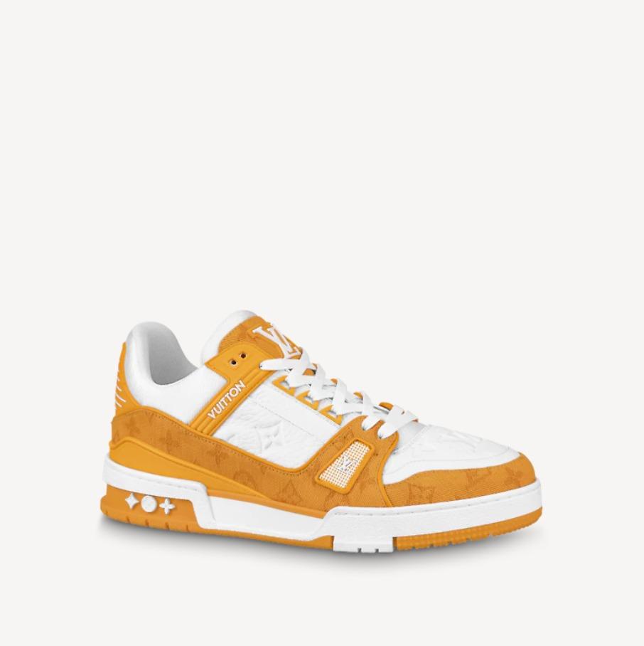 lv sneakers yellow