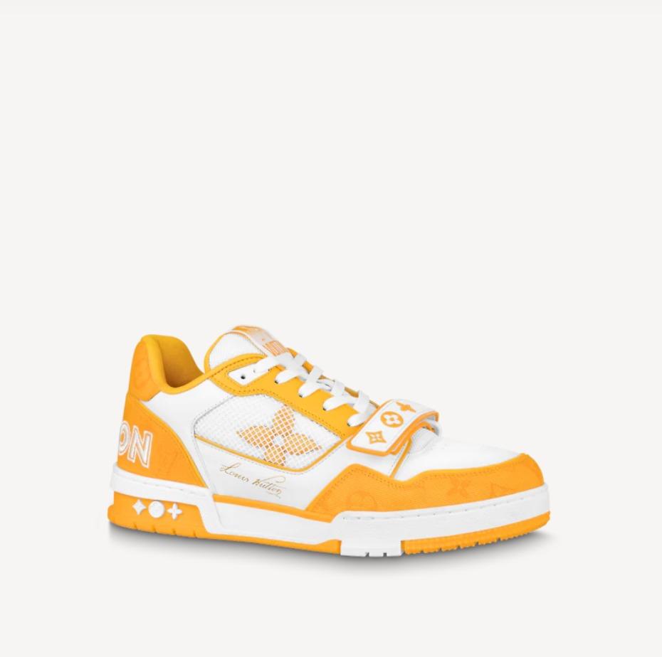 lv sneakers yellow