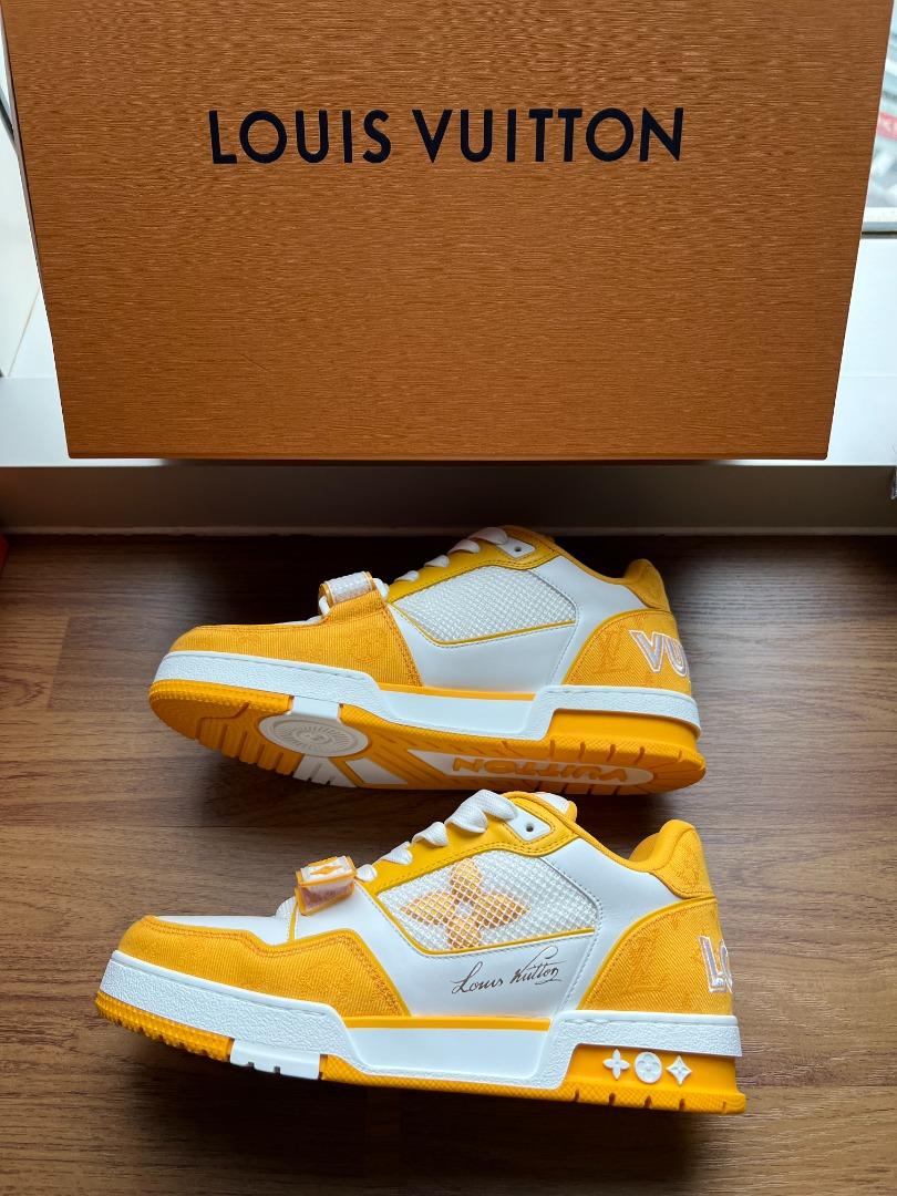 Louis Vuitton Trainer Sneaker - Yellow 1A9ZD3, Luxury, Sneakers & Footwear  on Carousell