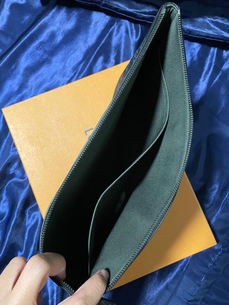 Pochette apollo monogram vivienne eclipse leather weekend bag