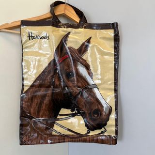 MADE IN UK 英國製 Harrods Knightbridge 手袋 tote bag shopping bag 馬頭 絕版64198645189506110