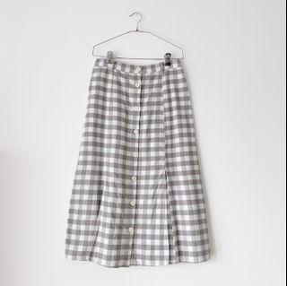 Mango midi skirt with slits