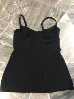 Marks & Spencer black body shaper corset top bottom skirt underwire