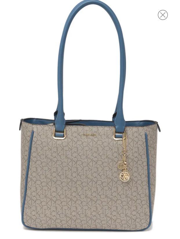 Calvin klein shop marybelle leather tote
