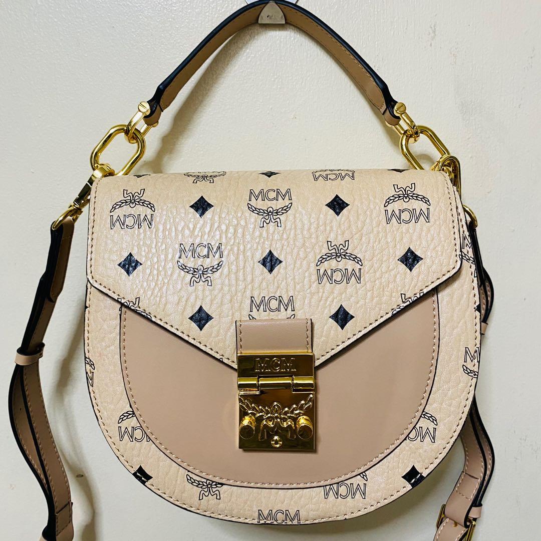 Mcm half moon sale bag