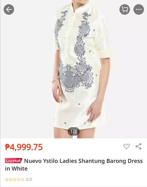 Marian rivera shop barong dress