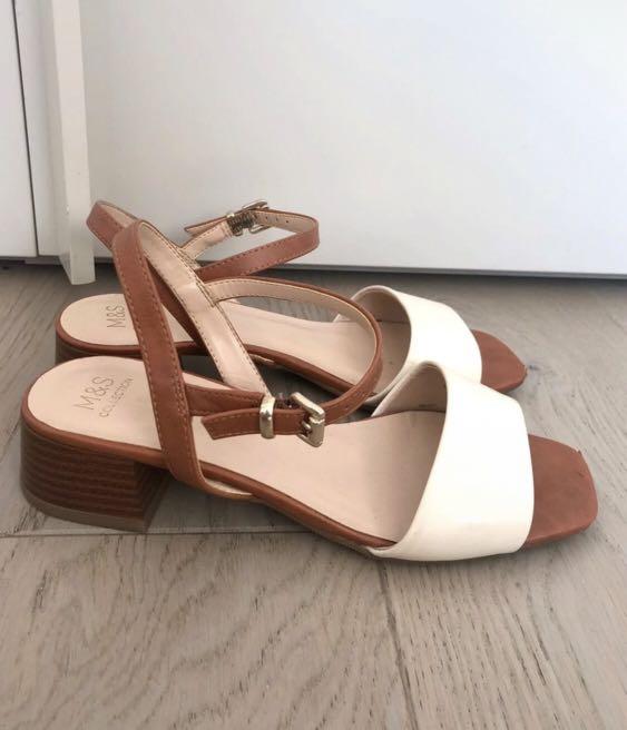 M S sandals with mini heel Women s Fashion Footwear Sandals on