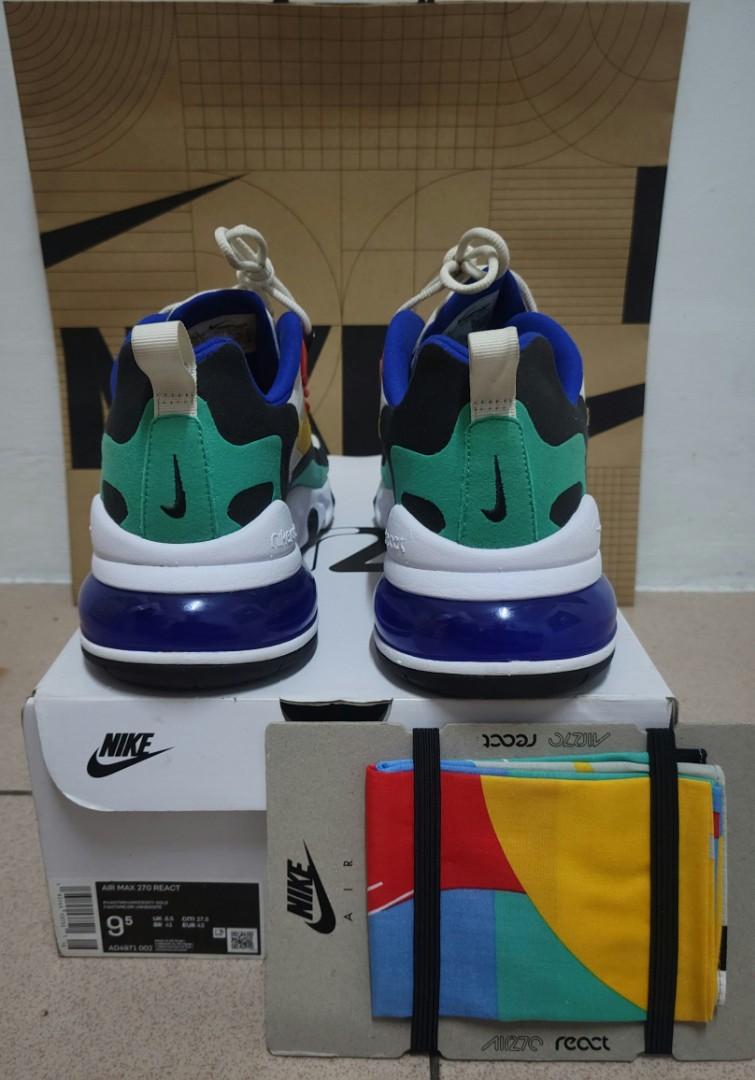 air max 270 react phantom university gold