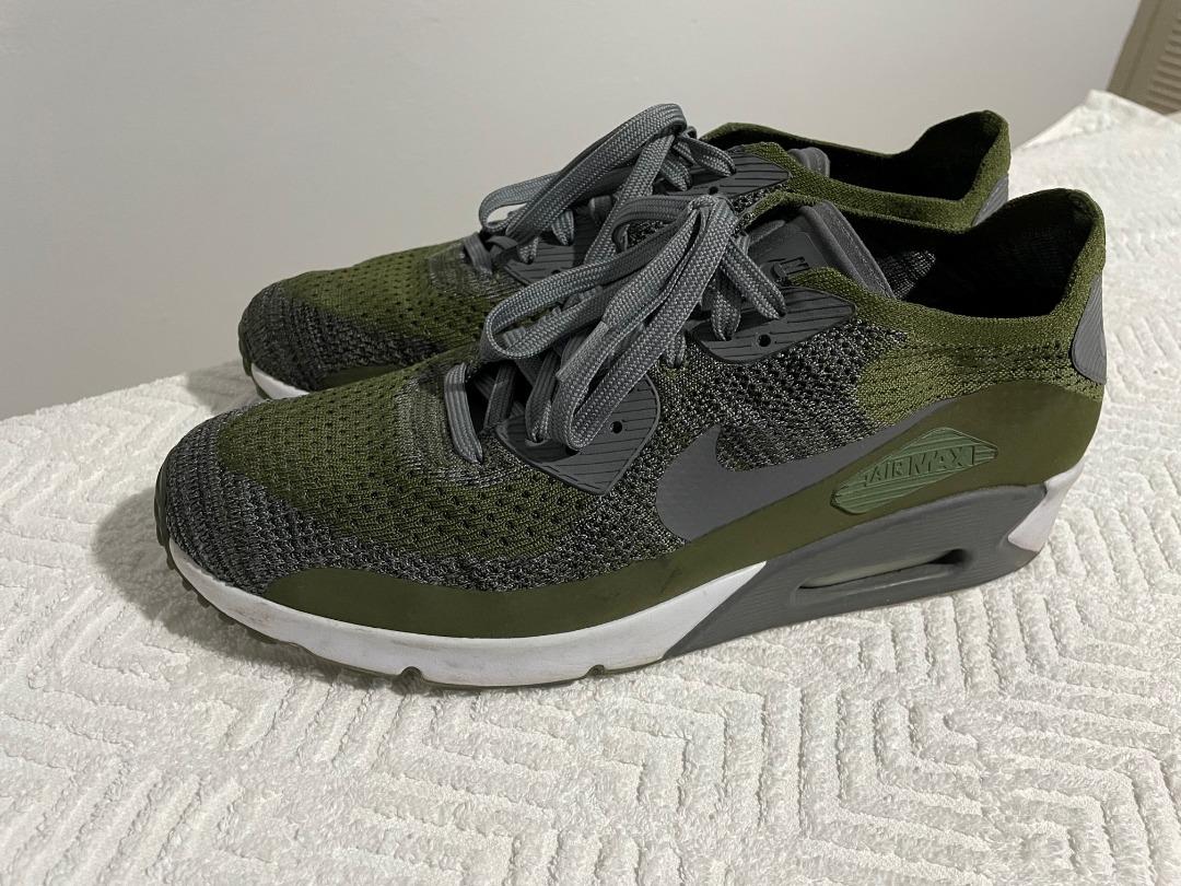 Nike Air Max 90 Flyknit Green Size 11.5 U.S