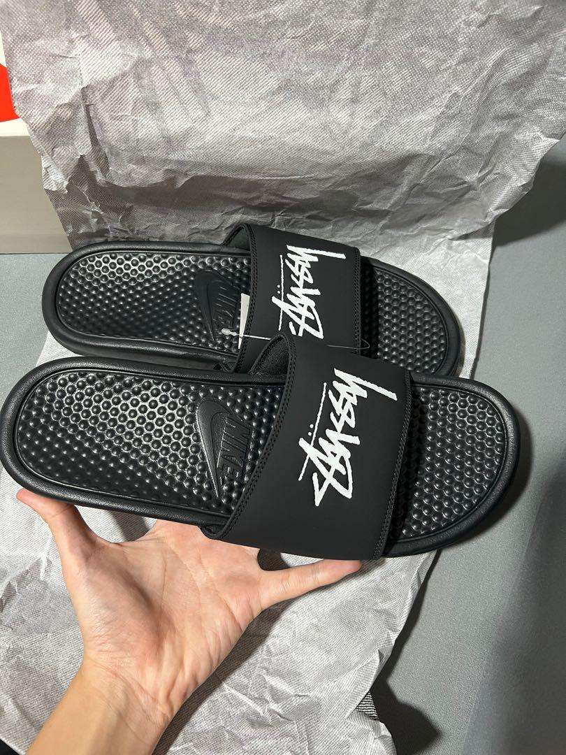 nike stussy flip flops