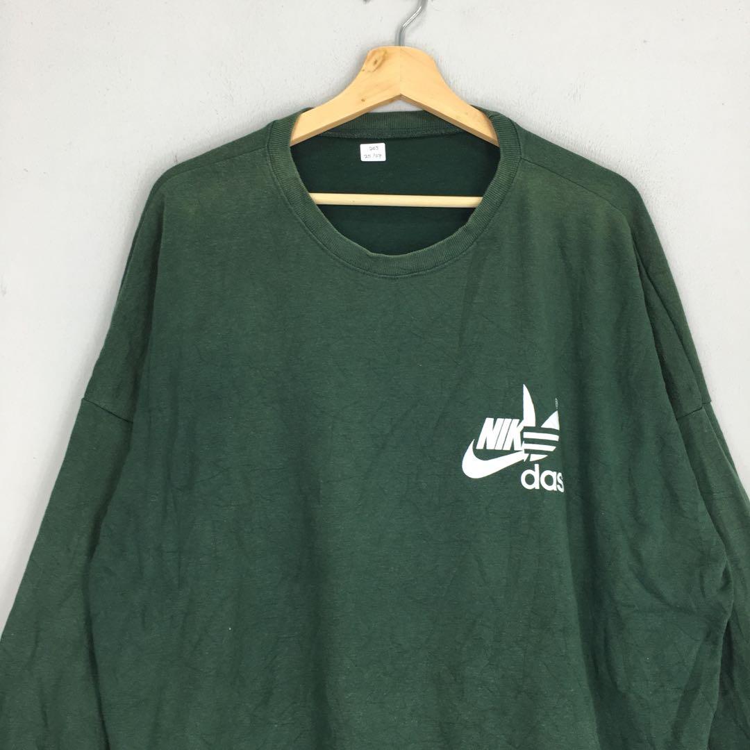 NIKE X ADIDAS SWEATSHIRT DARK GREEN COLOUR