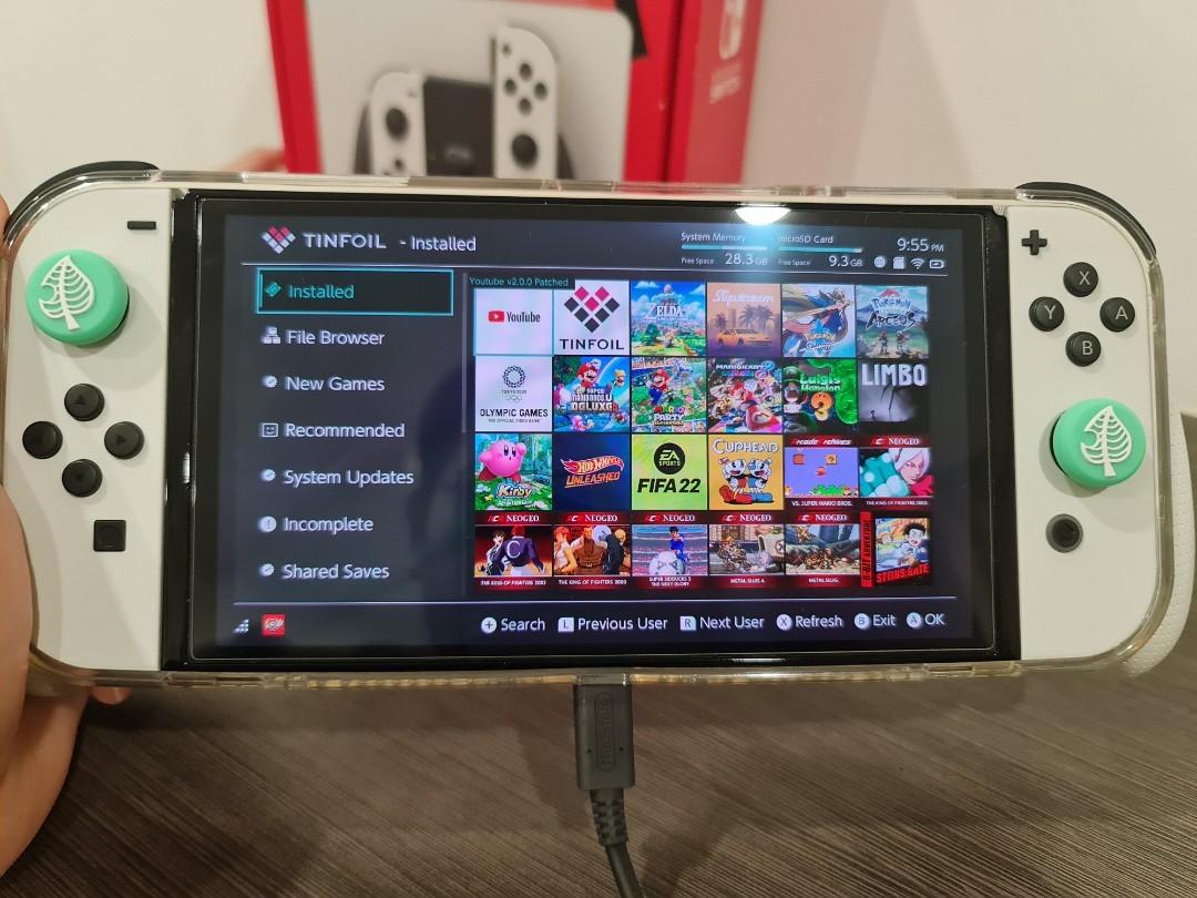 NINTENDO SWITCH OLED JAILBREAK 128GB, Video Gaming, Video Game Consoles