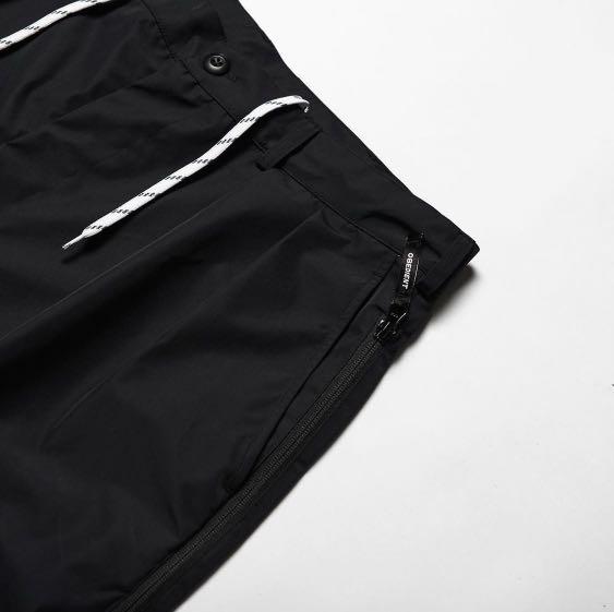 OBEDIENT TECH EASY 2ZIP SHORTS WATERPROOF - BLACK