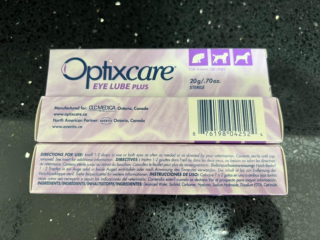 OptixCare Eye Lube Plus for Dogs, Cats, Horses 20g, Pet Supplies
