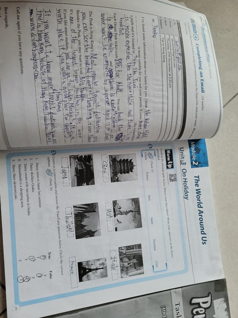 Performance Plus Task based Listening 4th ed., 興趣及遊戲, 書本 & 文具, 教科書 ...