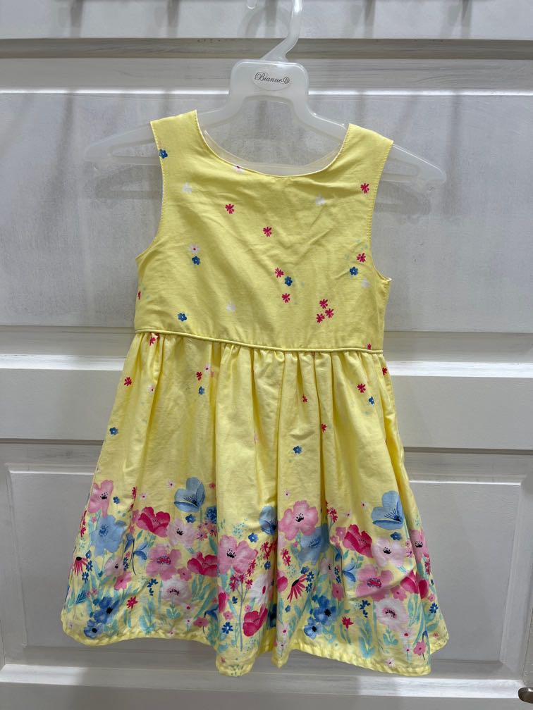Primark Baby Floral Yellow Dress, Babies u0026 Kids, Babies u0026 Kids Fashion on  Carousell