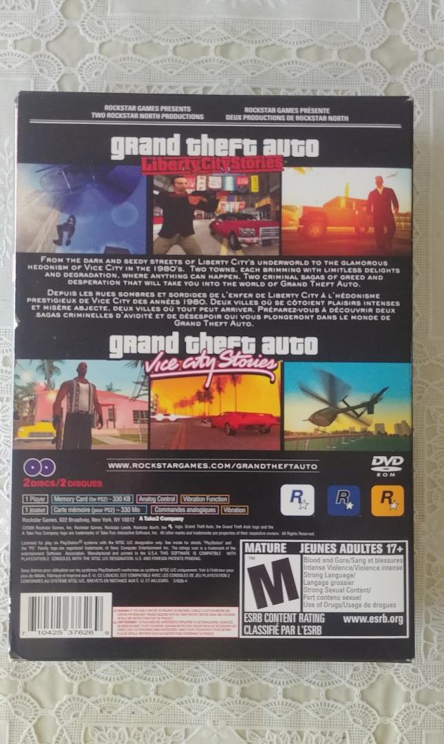 Grand Theft Auto: Liberty City Stories (PS2) chip de DVD - AliExpress
