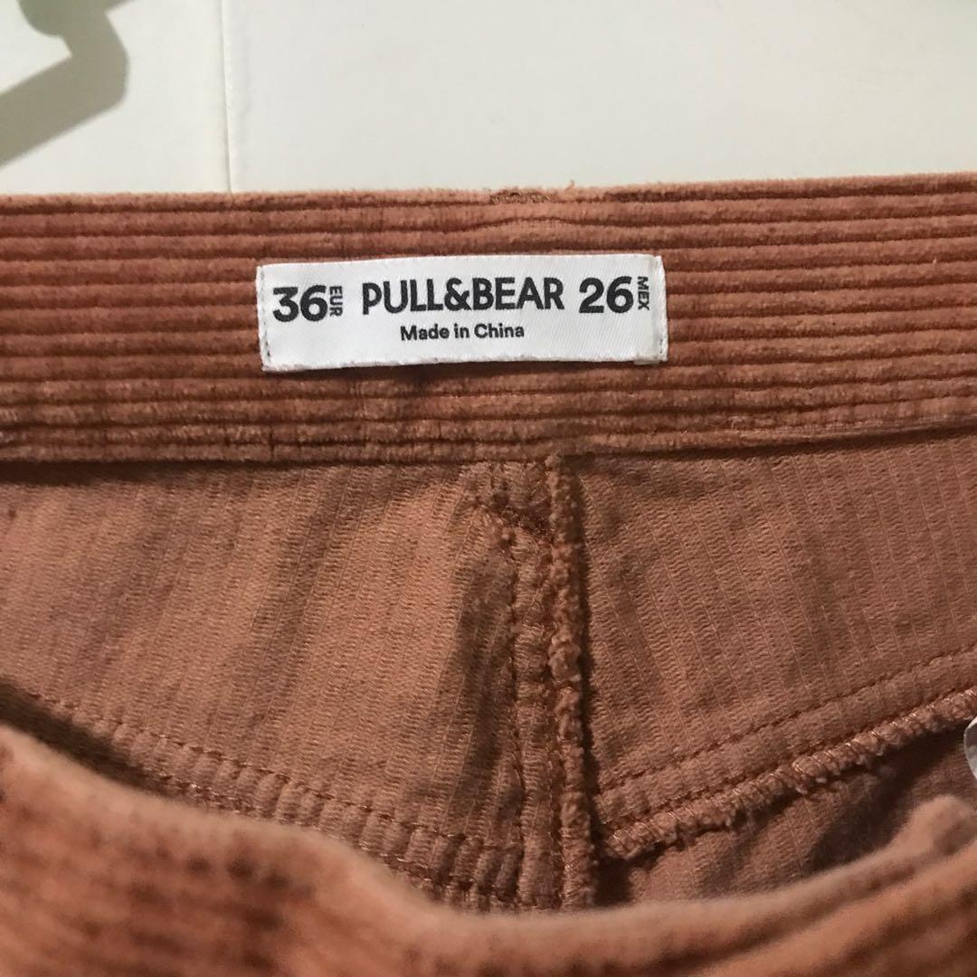 Pull & Bear corduroy mom jeans trousers