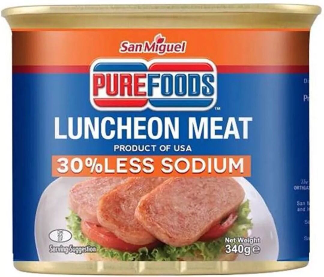 Purefoods 30 Less Sodium Luncheon Meat 340g Product of USA, Food