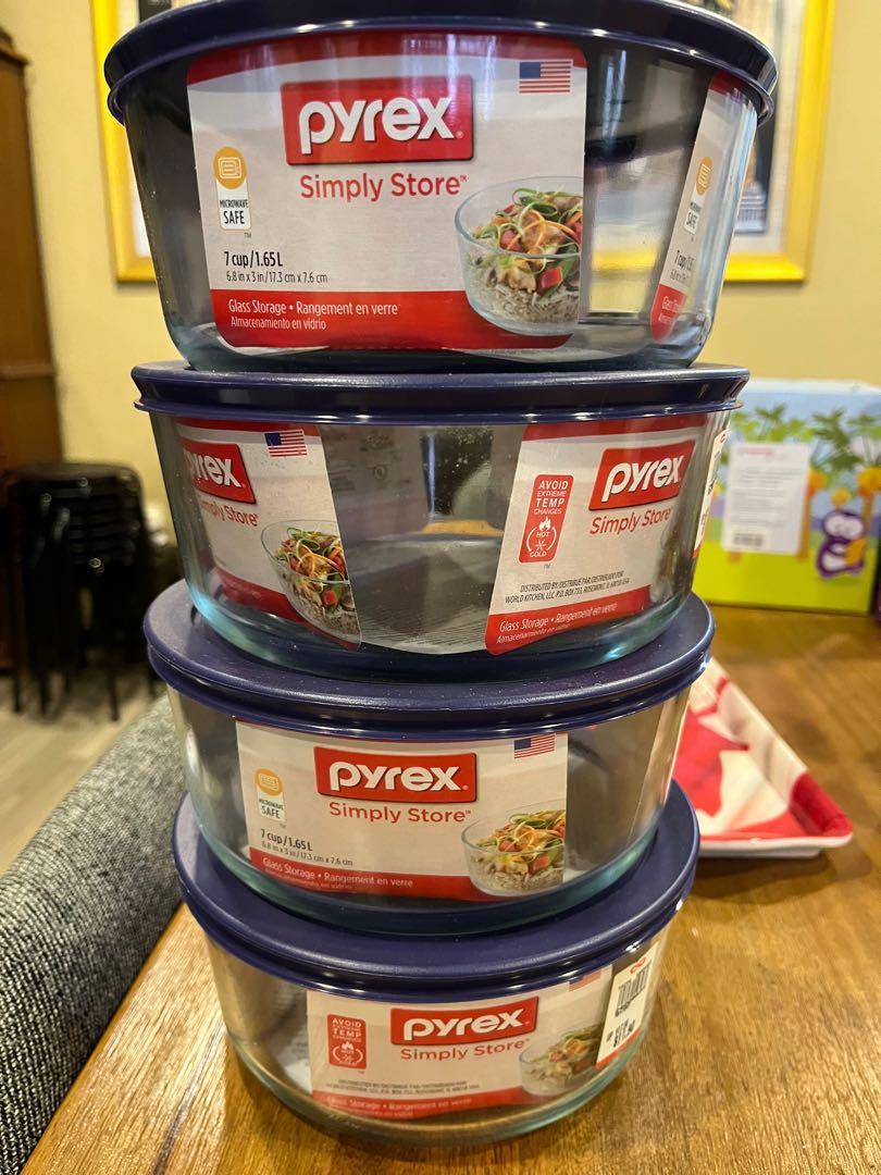 Pyrex air tight 4 containers , Furniture & Home Living, Kitchenware