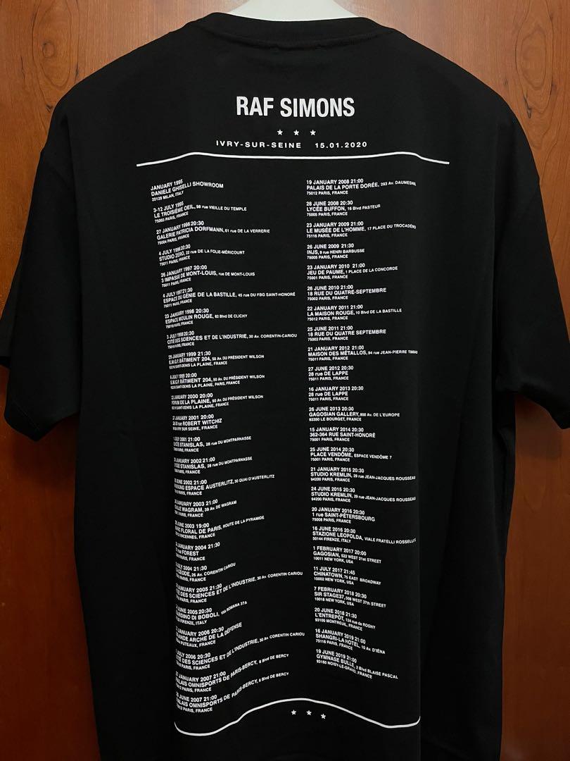 新品未使用】RAF SIMONS Tour T-shirt vsv-unihockey.at