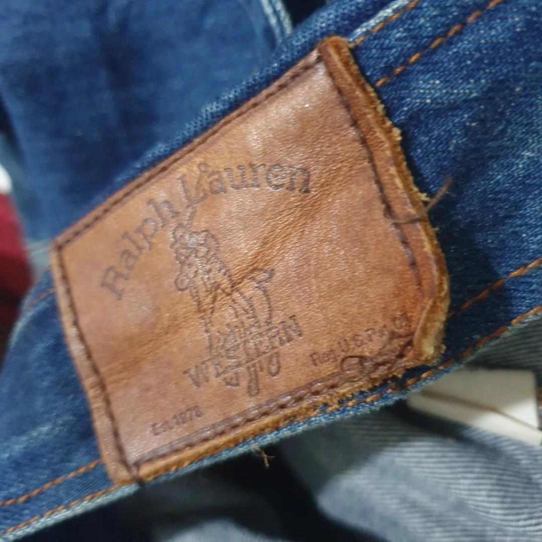 RALPH LAUREN Vintage Trucker Denim Jacket, Fesyen Wanita ...