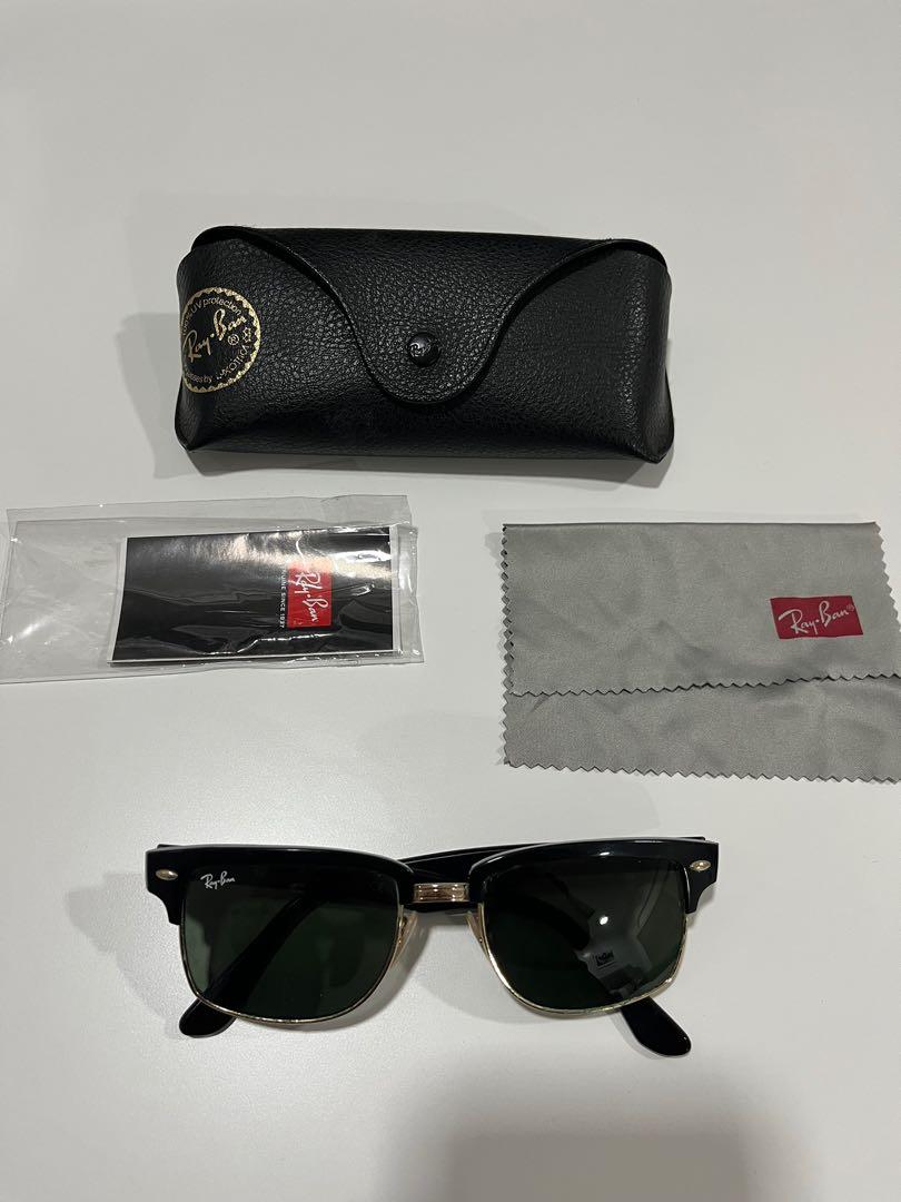 Ray-Ban Clubmaster in Black/Gold, Women's Fashion, Watches & Accessories,  Sunglasses & Eyewear on Carousell