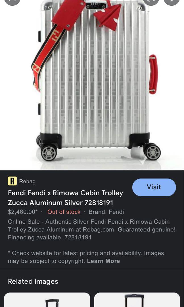 Rimowa fendi for sale best sale