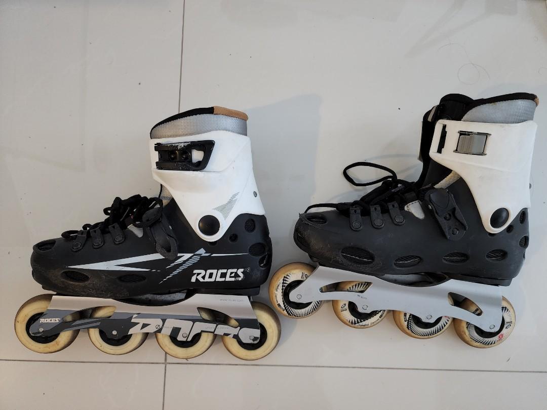 Roces ASP 100 black/white roller blades, Sports Equipment, Sports