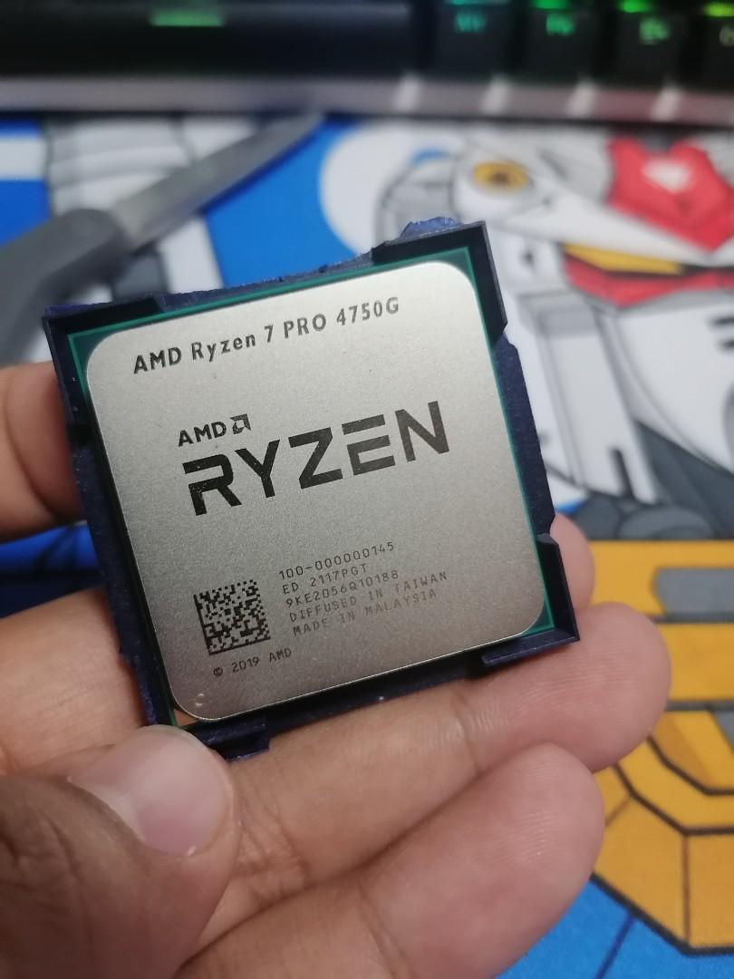 Processeur AMD Ryzen 7 Pro 4750G Socket AM4 + GPU (3,6 Ghz) Version OEM  (MPK) à prix bas
