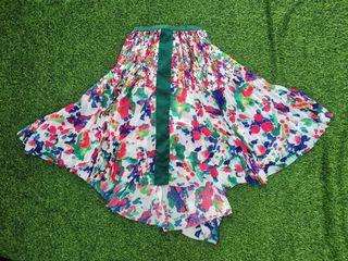 Sacai Pleated Floral Skirt