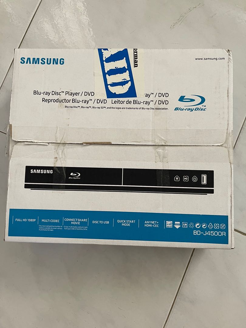 Samsung Bluray Disc player, TV & Home Appliances, TV & Entertainment, BluRay & Media Players