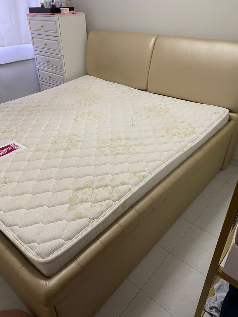 Seahorse king size bed frame with storage plus seahorse mattress