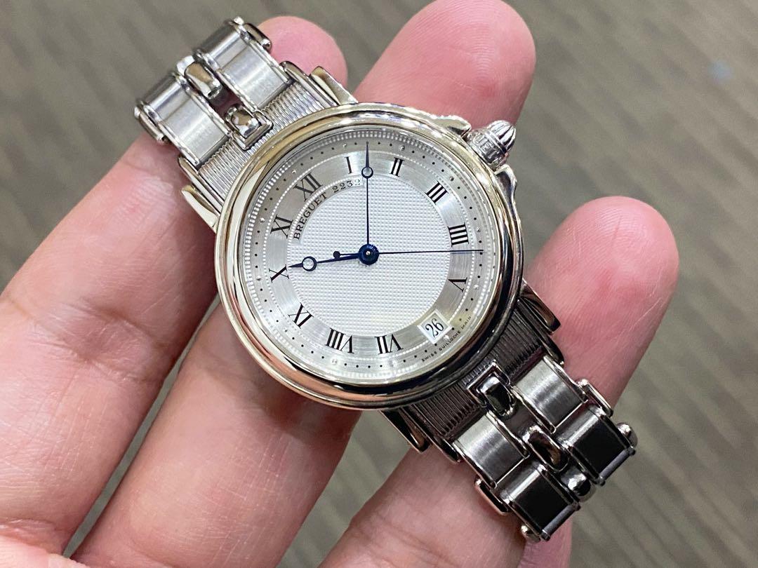 Sep 93 Local Breguet Marine 35mm Mid Size 18k White Gold Luxury