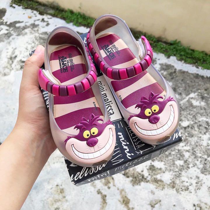 Mini melissa pink cat shoes deals