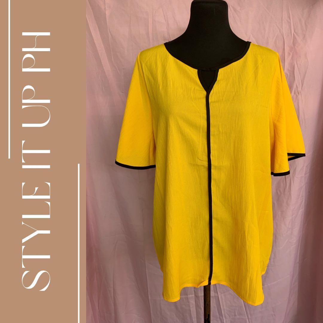 SHEIN Curve Blouse, Women's Fashion, Tops, Blouses on Carousell
