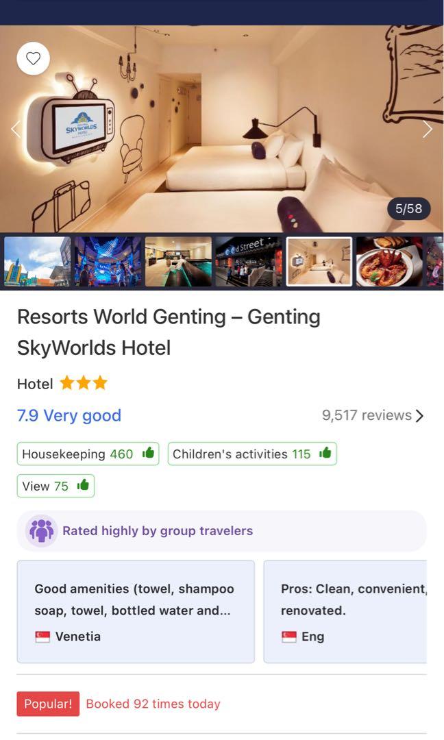 Skyworld Hotel Quad Room 4d3n, Tickets & Vouchers, Flights & Overseas