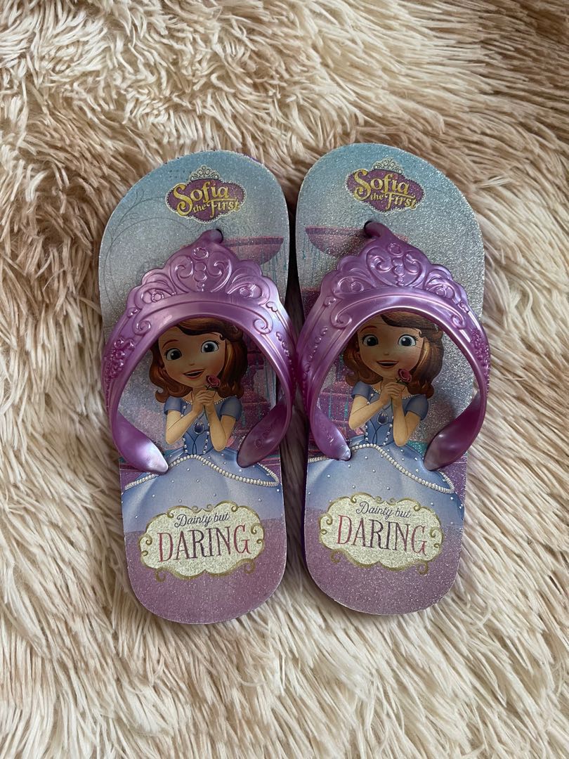 Sofia The First Slippers, Babies & Kids, Babies & Kids Fashion on Carousell