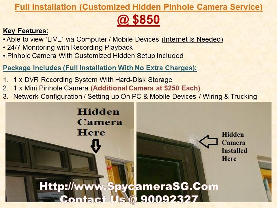 Spy camera installation Furniture Home Living Security Locks