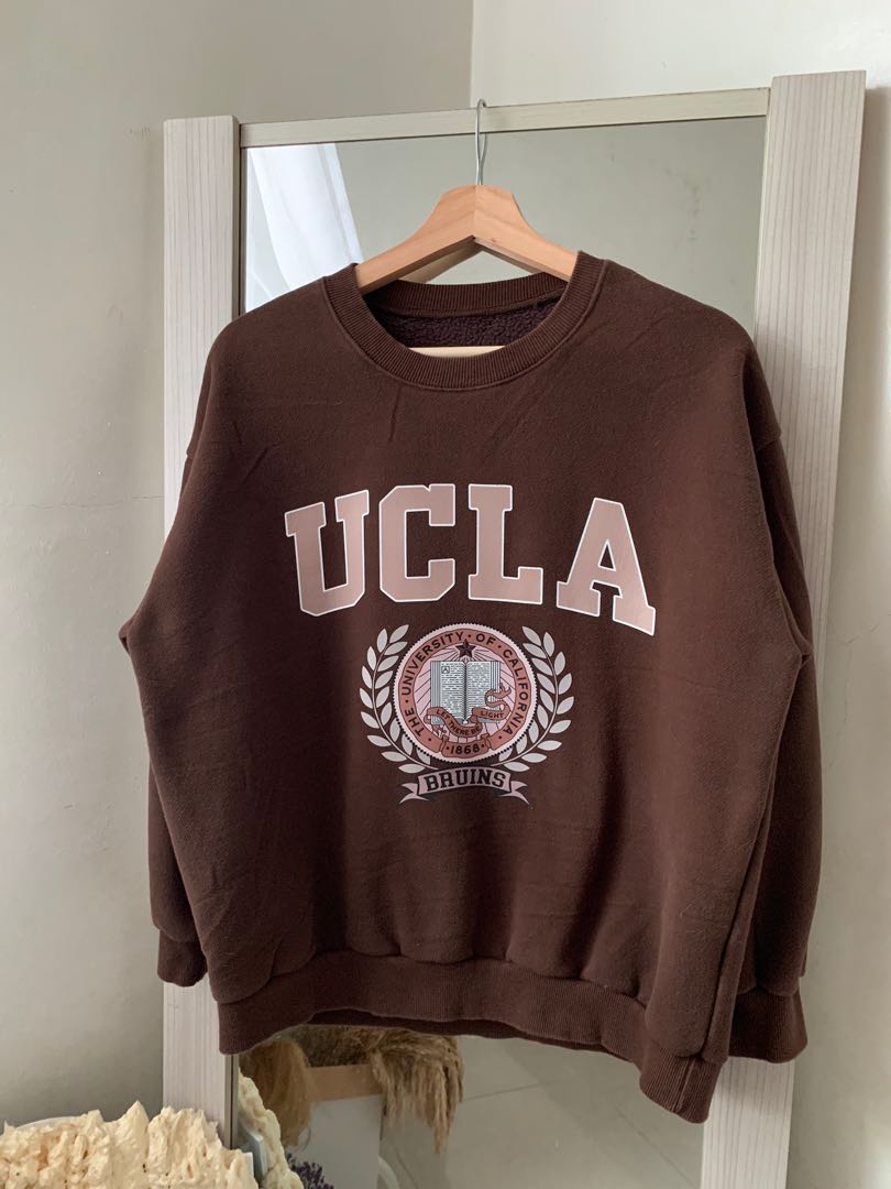Oversized Printed Sweatshirt - Dark brown/UCLA - Ladies