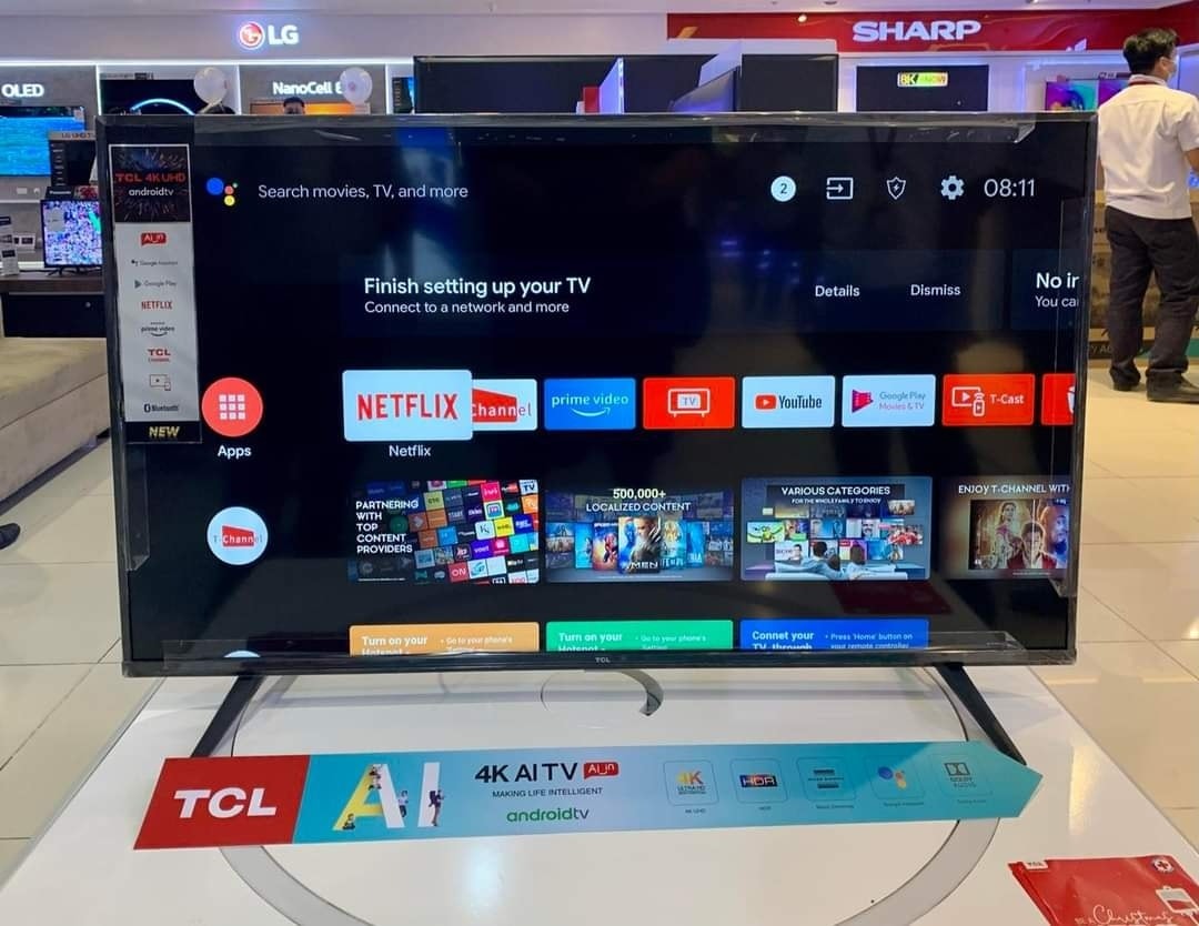 TCL Android 4K UHD Smart Led TV SALE P735 series, TV & Home Appliances