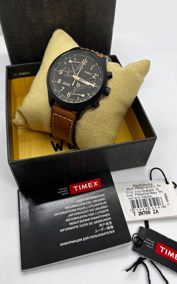 Timex T2N700 Intelligent Quartz SL Series Fly-Back Chronograph Brown  Leather Strap Watch, Men's Fashion, Watches & Accessories, Watches on  Carousell