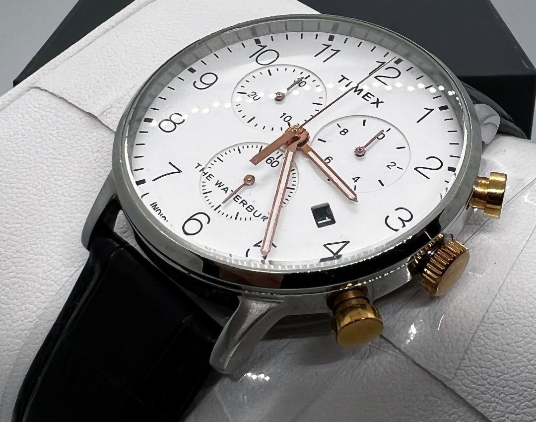 Waterbury classic chronograph new arrivals 40mm leather strap watch