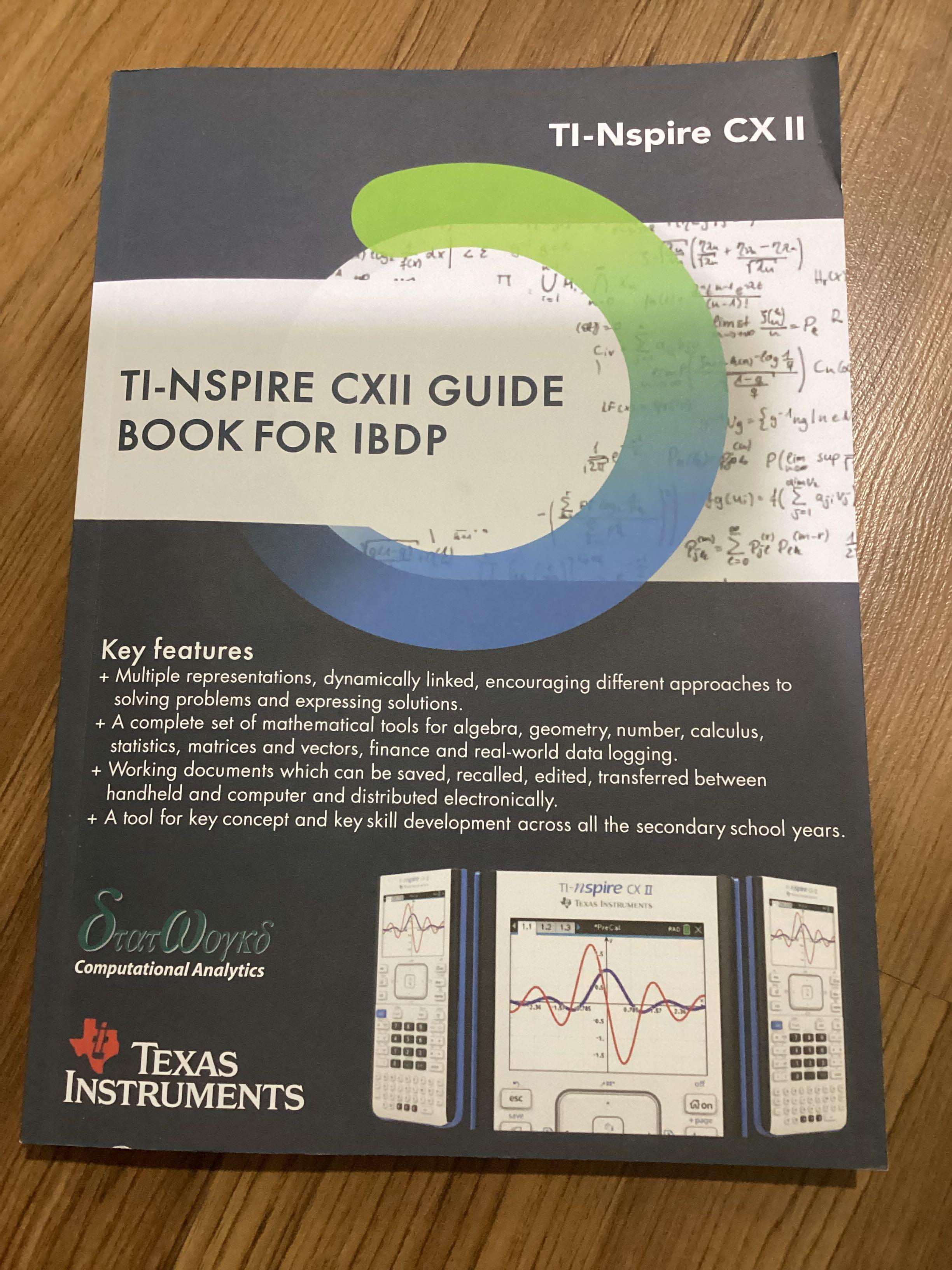 TINspire CX II guidebook for IBDP, Hobbies & Toys, Books & Magazines