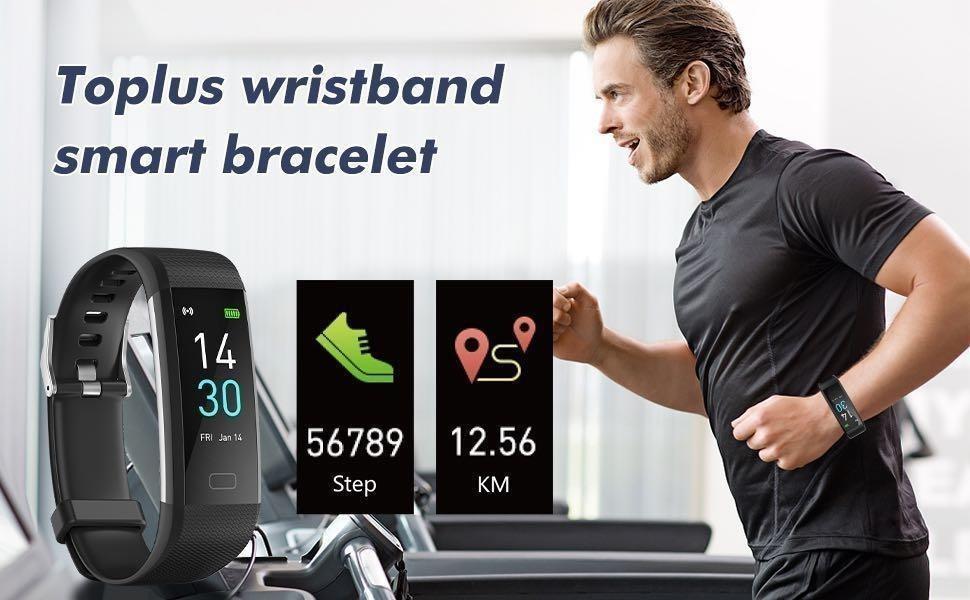 TOPLUS Fitness Tracker HR, Activity Tracker for Heart Monitor, Sleep Tracker,, Mobile Phones