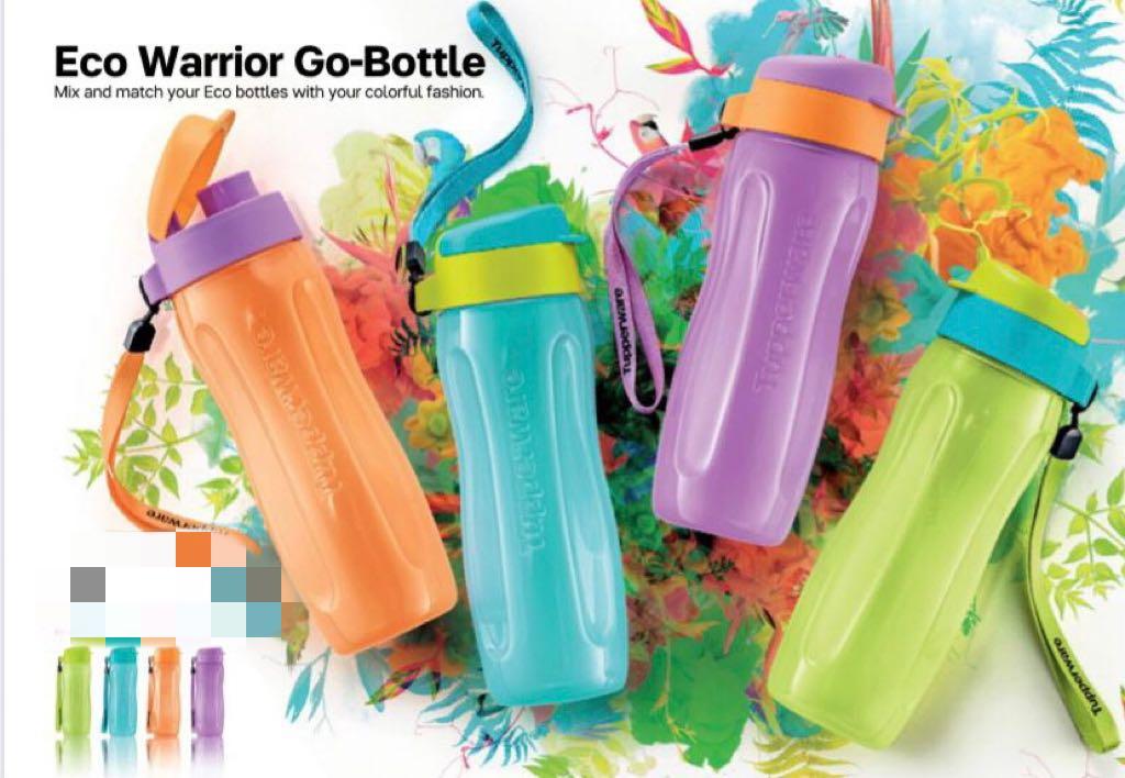 Tupperware Eco Bottle 500ml x 4pcs, Furniture & Home Living