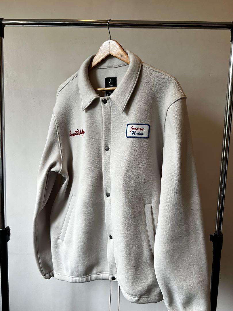 Union LA x Jordan Coach Jacket in Bone, Men's Fashion, Coats ...