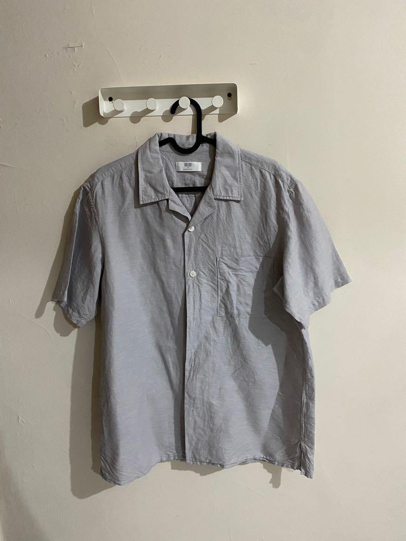 Uniqlo shirt uniqlo top uniqlo bowling shirt kemeja uniqlo kemeja
